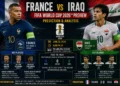 Francia se enfrenta a Irak: horarios, TV y detalles del partido por el Mundial 2026