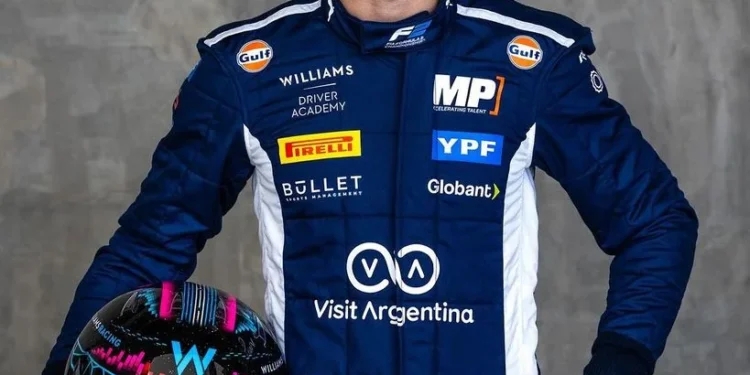 Franco Colapinto participa en el Gran Premio de Bélgica