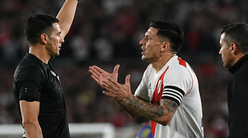 Enzo Pérez protagoniza un polémico episodio y es expulsado en el partido contra Gimnasia y Tiro