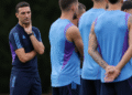 El entrenamiento del equipo nacional: Scaloni emocionado por su creación y las razones para repetir el eleven ante Suiza