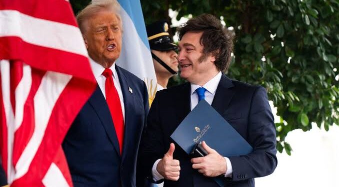Milei desestima el apoyo de EE.UU. en la economía argentina: ‘Fue menos del 5%’