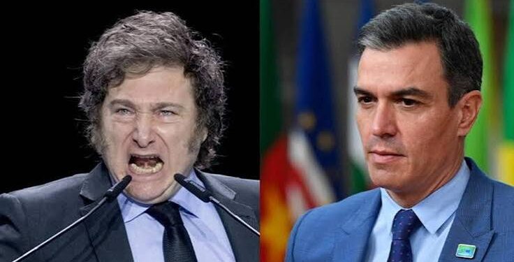 Nuevo cruce entre Milei y Pedro Sánchez por la crisis de migrantes en Ceuta